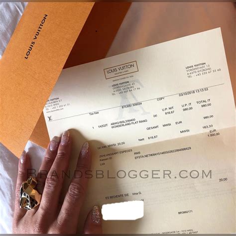 lv fake receipt and authenticity card